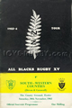 South-Western Counties v New Zealand 1963 rugby  Programme